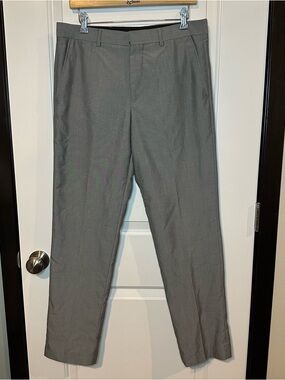 J. Ferrar Ultra Comfort Slim Fit Dress Pants Grey | Men’s 32x32